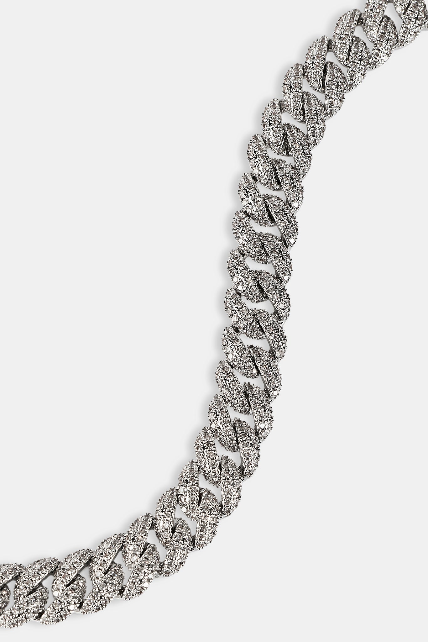 Iced Cuban Bracelet - 8mm - White