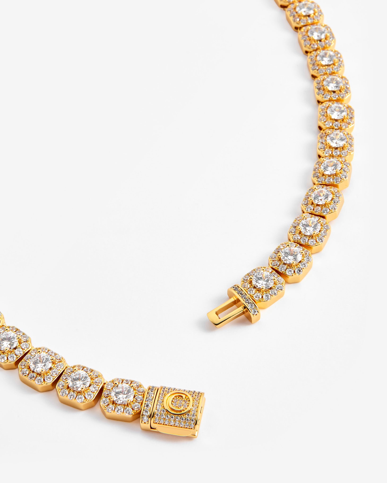 10 mm gebündelte Tenniskette – Gold