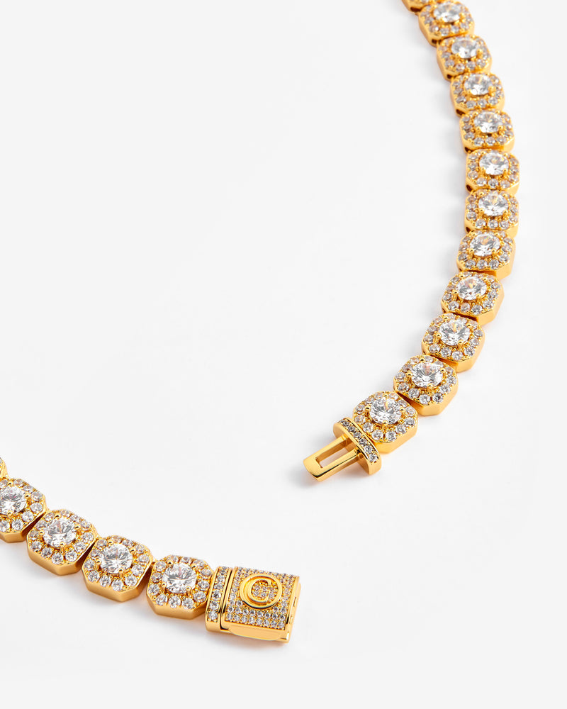 10 mm gebündelte Tenniskette – Gold