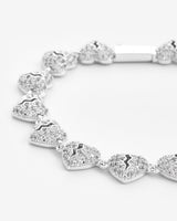 10mm Iced Broken Heart Allway Bracelet