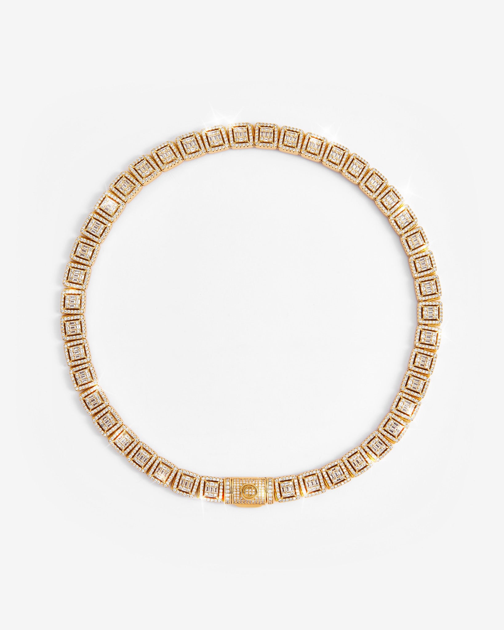 12 mm gebündelte Tenniskette – Gold