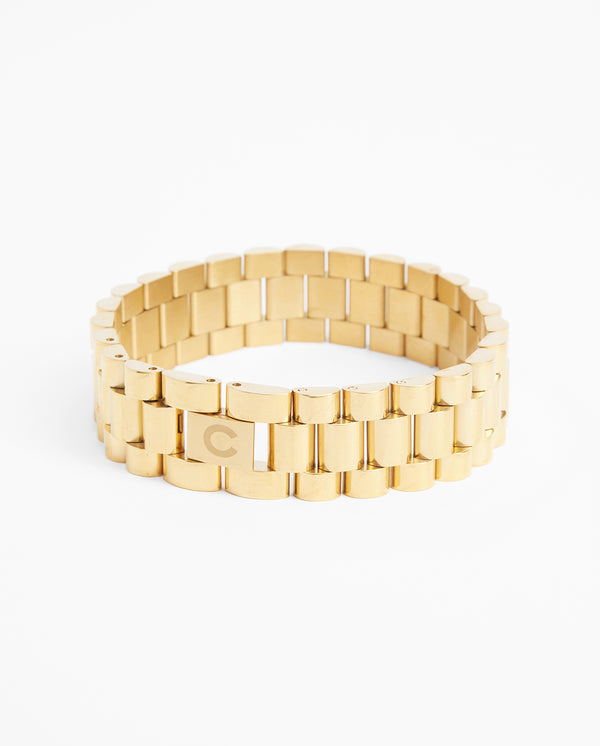 15mm Watch Strap Link Bracelet - Gold