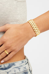 15mm Watch Strap Link Bracelet - Gold