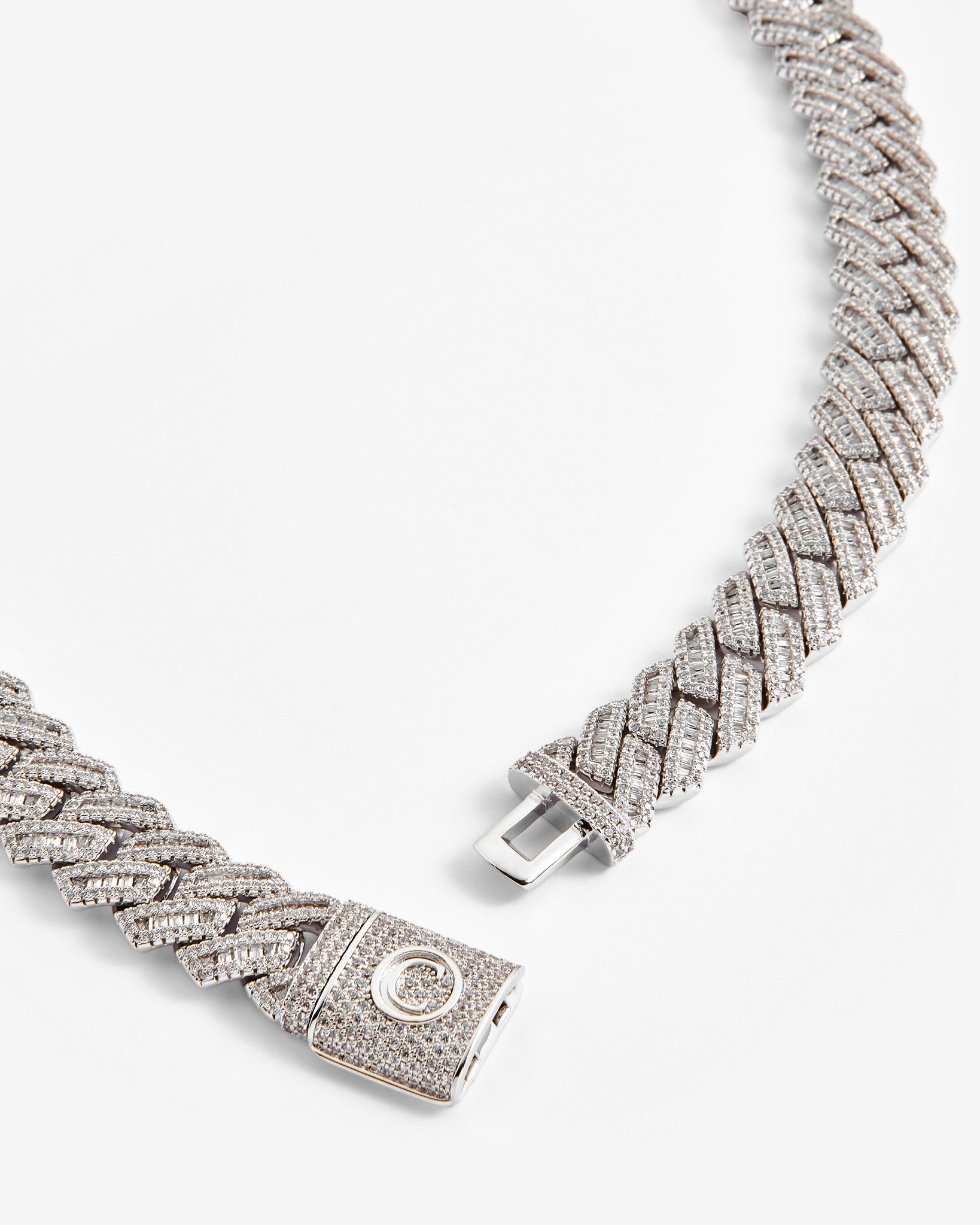 17 mm Baguette-Gliederkette mit Zinken