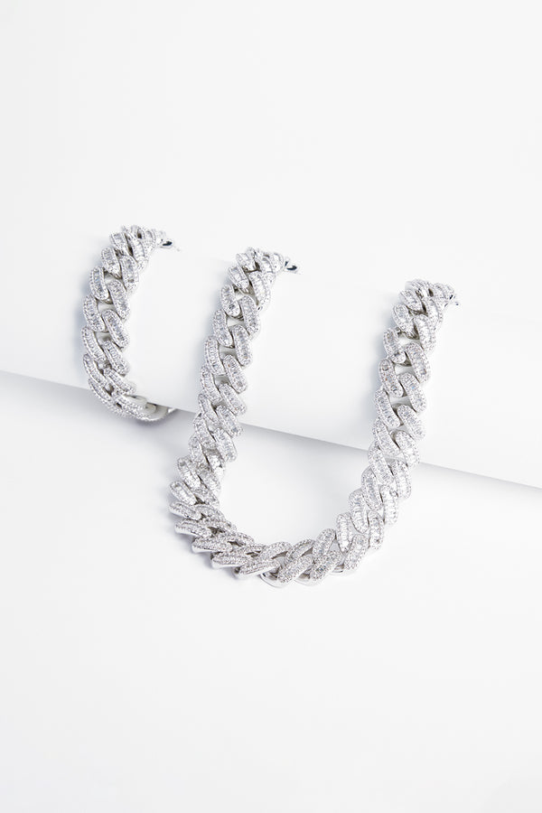 19mm Prong Link Chain + Bracelet Bundle