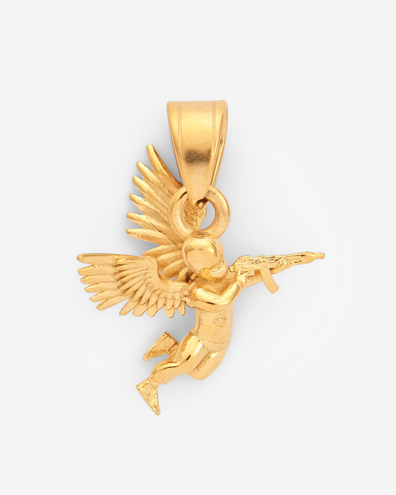 21mm Angel Soldier Single Pendant - Gold