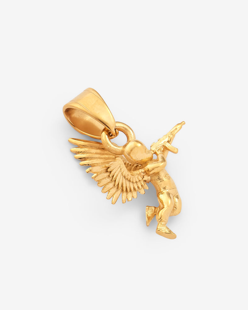 21mm Angel Soldier Single Pendant - Gold