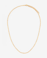 2,5 mm Perlenkette - Gold