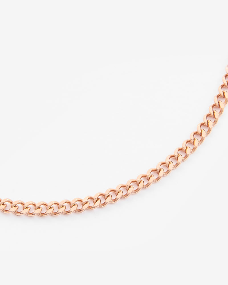 2mm Curb Bracelet - Rose Gold