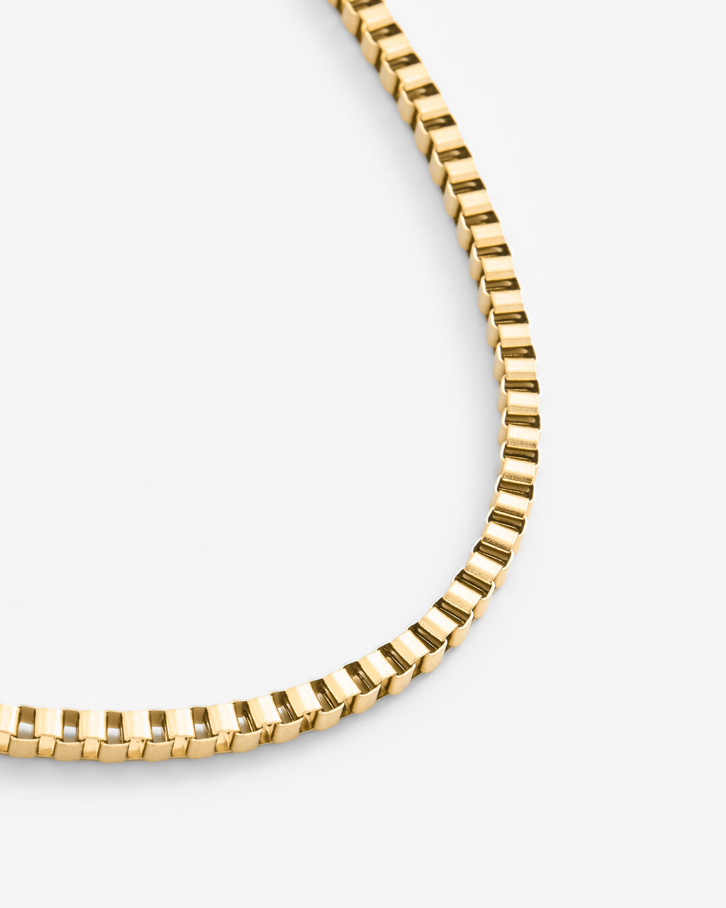 3mm Box Chain - Gold – Cernucci