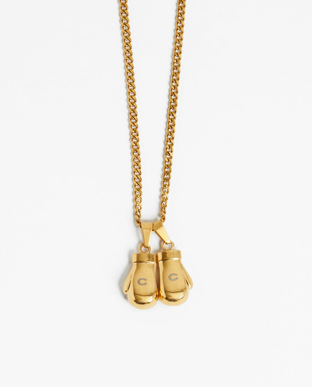 3mm Boxing Glove Cuban Chain Necklace - Gold – Cernucci