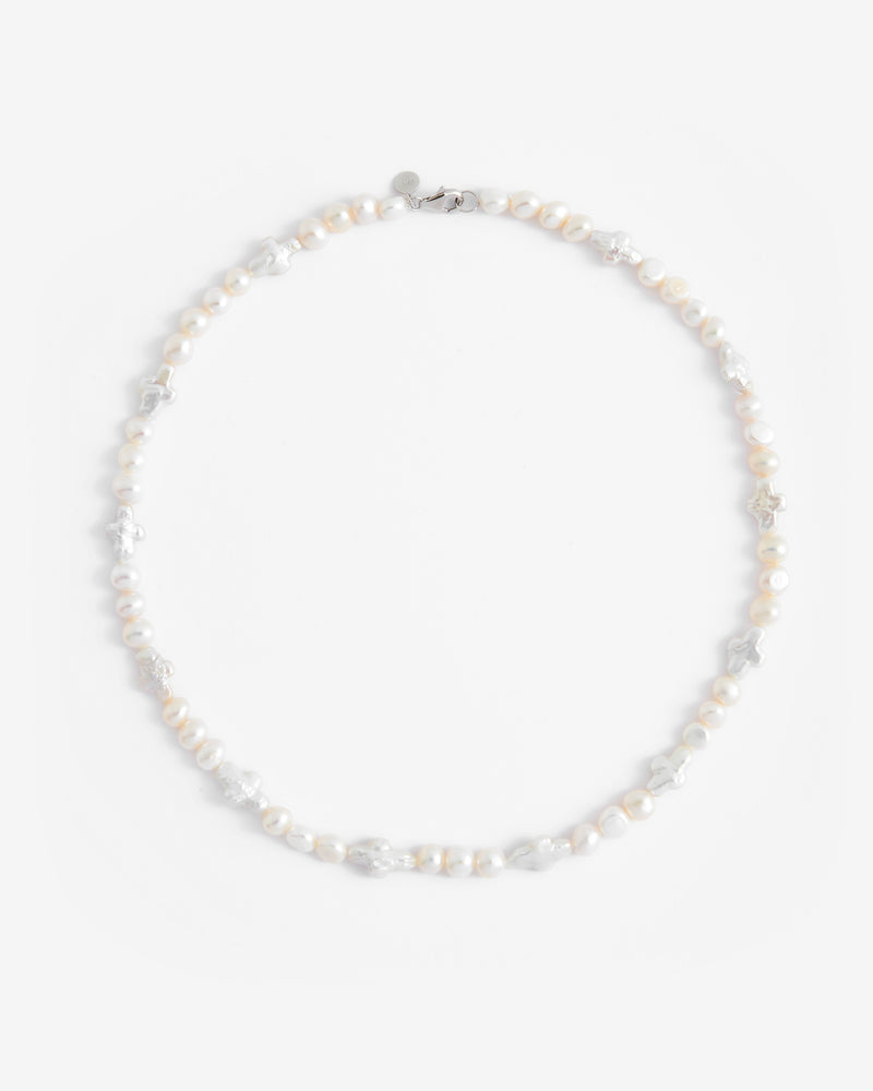 3mm Cross Freshwater Pearl Necklace