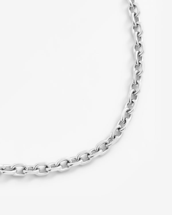 3mm Hermes Link Chain - White Gold