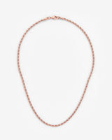 3mm Rope Chain - Rose Gold