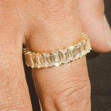 3mm Baguette Ring - Gold - Cernucci
