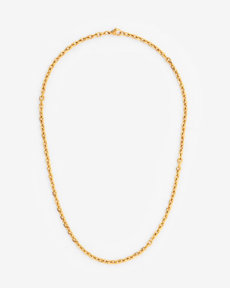 4mm Hermes Link Chain - Gold