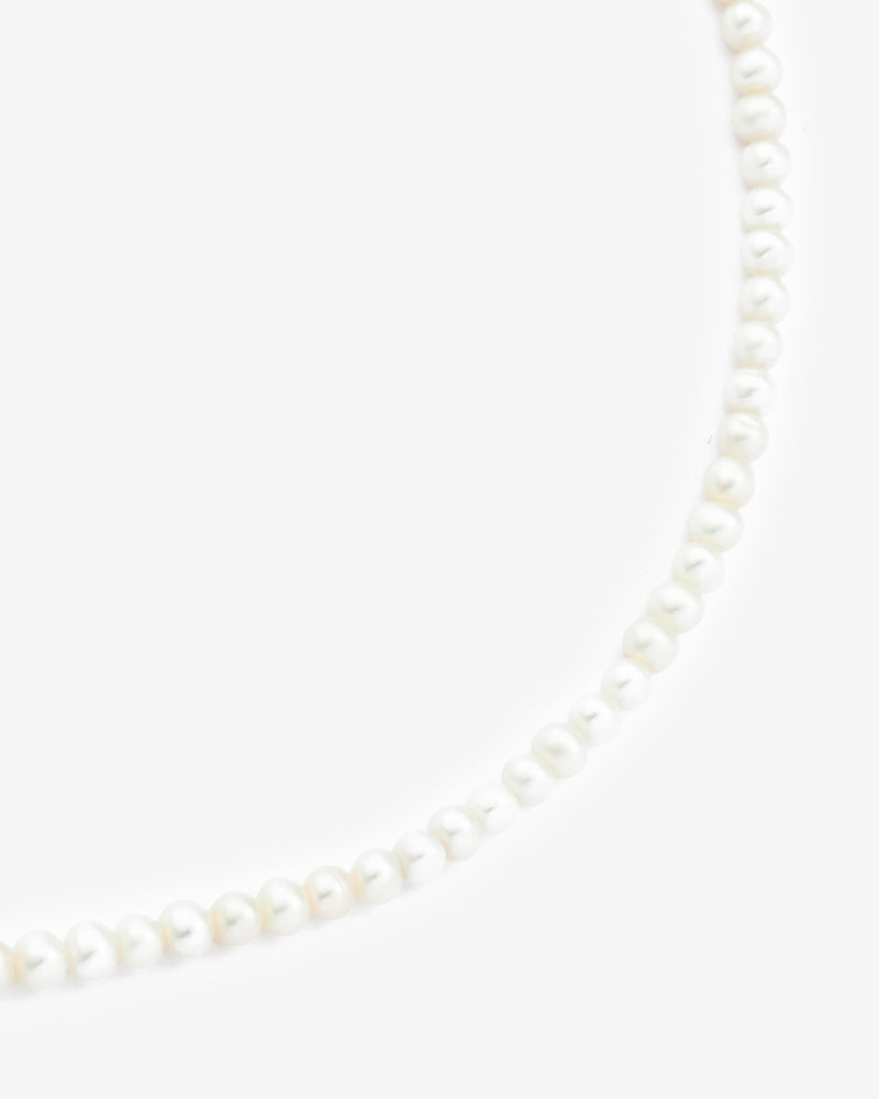 4mm Pearl Necklace - 925 Clasp – Tericci