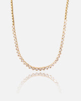 4mm Heart Necklace - Gold - Cernucci