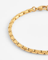 5mm Box Link Bracelet - Gold