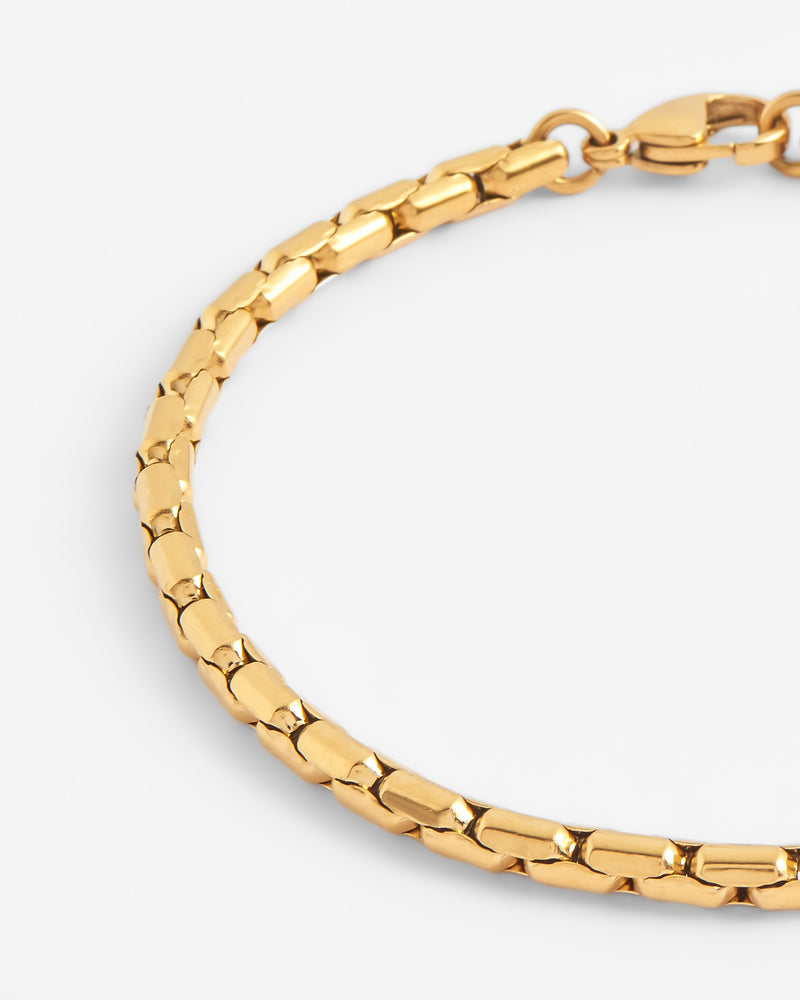5mm Box Link Bracelet Gold Cernucci