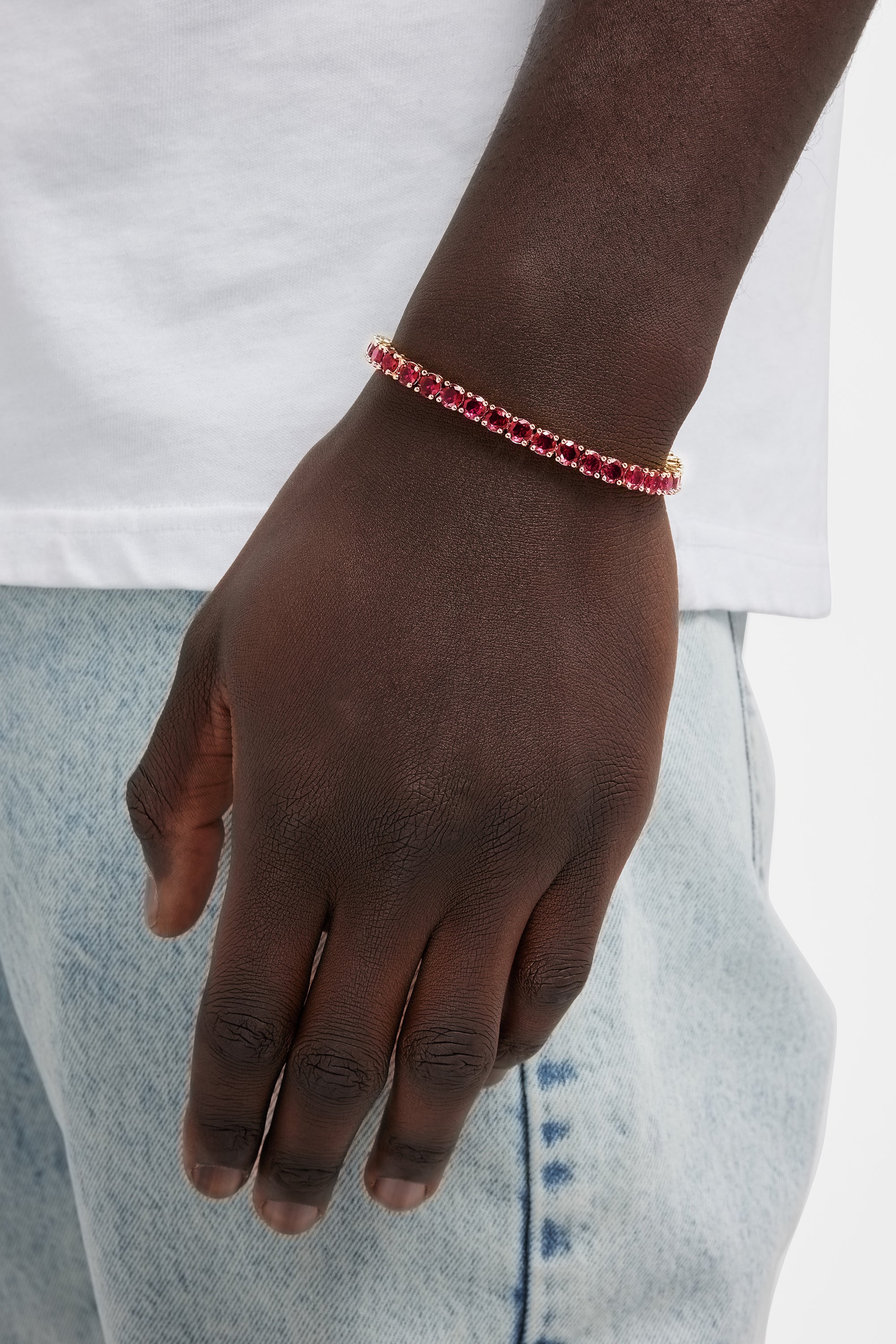 5 mm Tennisarmband – Rosa