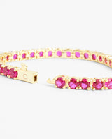 5mm Tennis Bracelet - Pink