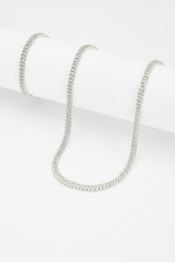 5mm Iced Prong Chain + Bracelet Bundle - White Gold