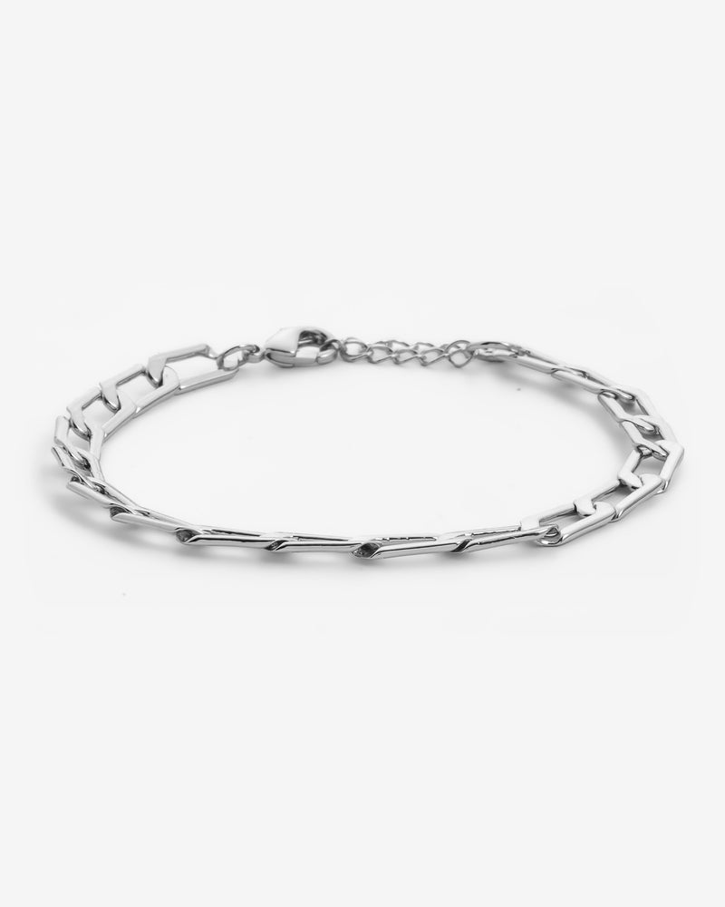 Chain Link Bracelet - White Gold