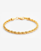 5mm Rope Bracelet - Gold