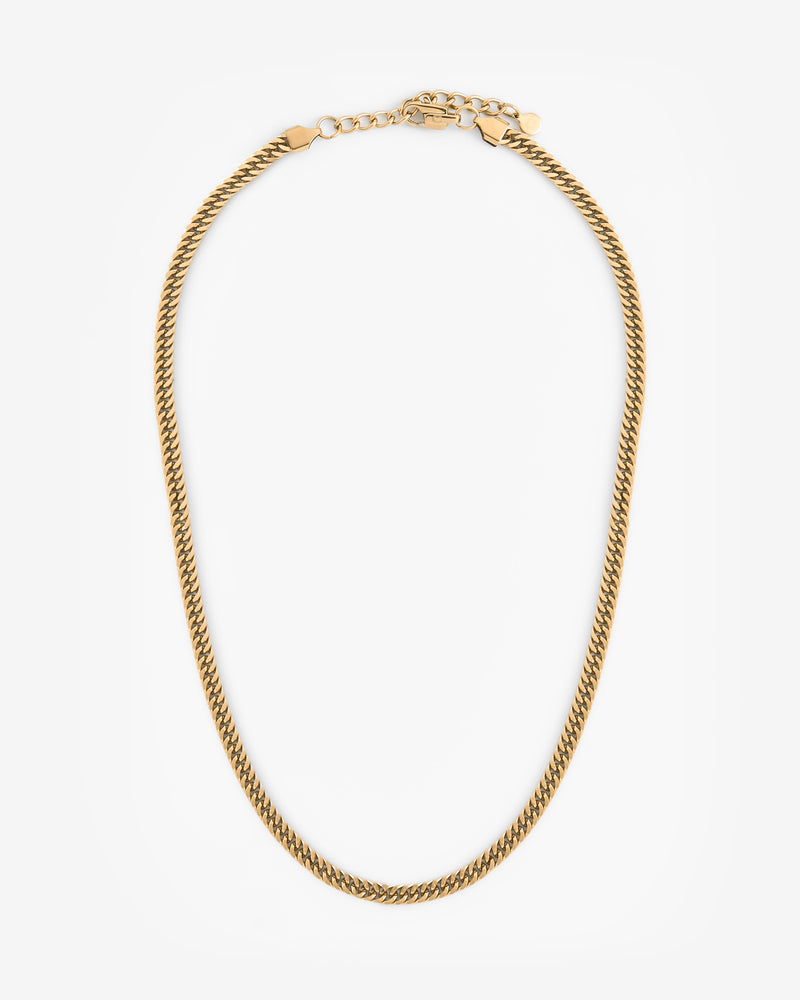 5mm Square Chain - Gold