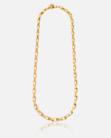 5mm Long Box Chain - Gold - Cernucci