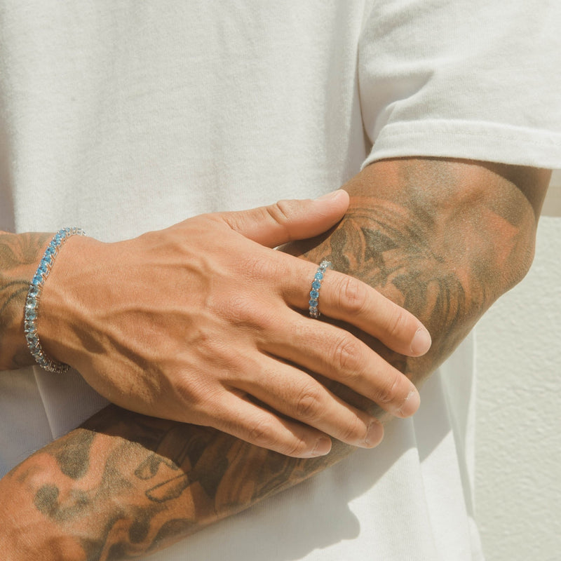 5mm Tennis Ring - Blue Graduation - Cernucci