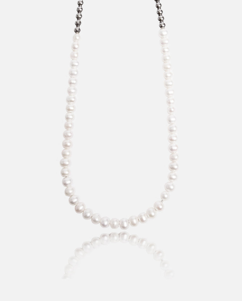 6mm Pearl & Ball Necklace - Cernucci