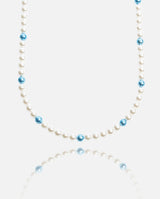 6mm Pearl Necklace - Baby Blue Alternate