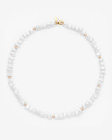 7mm Baroque Freshwater Pearl Necklace - Gold