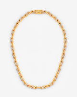 8mm Iced Infinity Chain - Gold