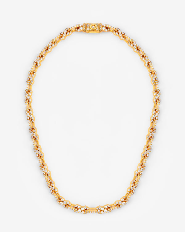 8mm Iced Infinity Chain - Gold