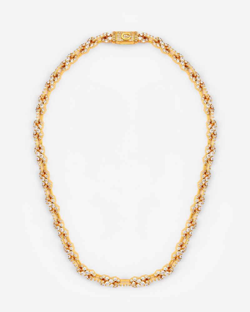 8mm Iced Infinity Chain - Gold