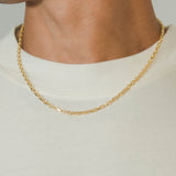 925 3.5 Hermes Link Chain - Gold - Cernucci