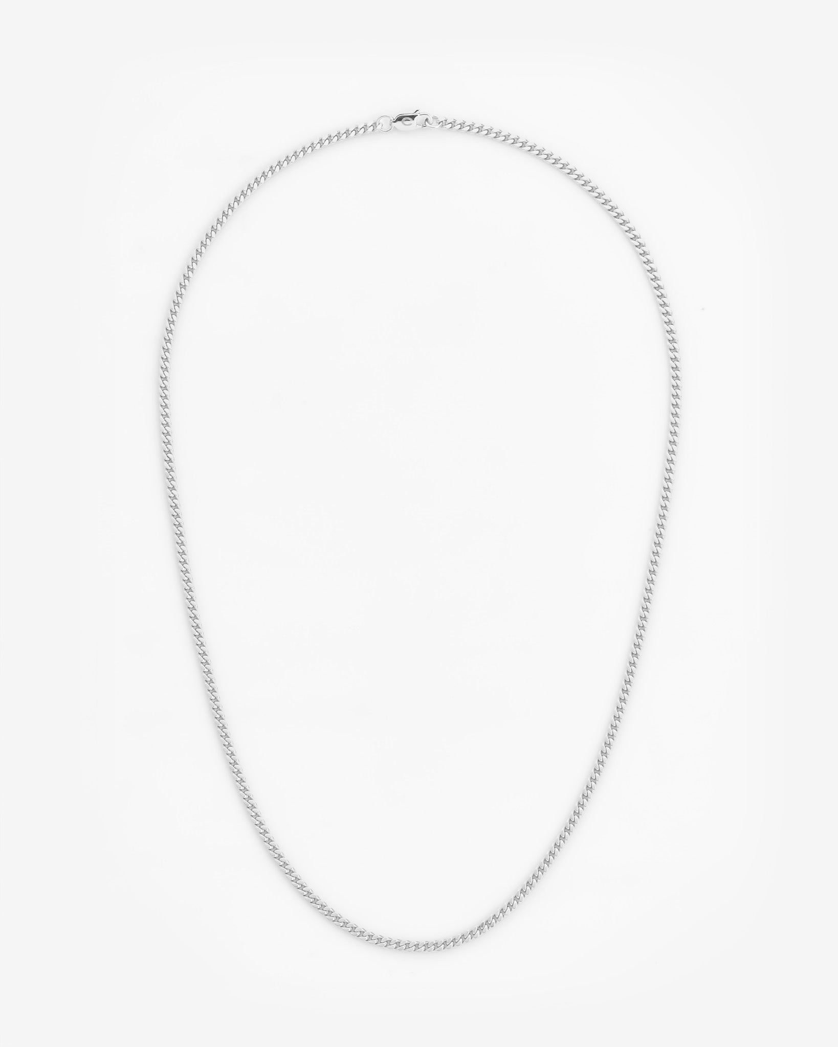 925 2,5 mm Mikro-Kette aus Kuba – Silber