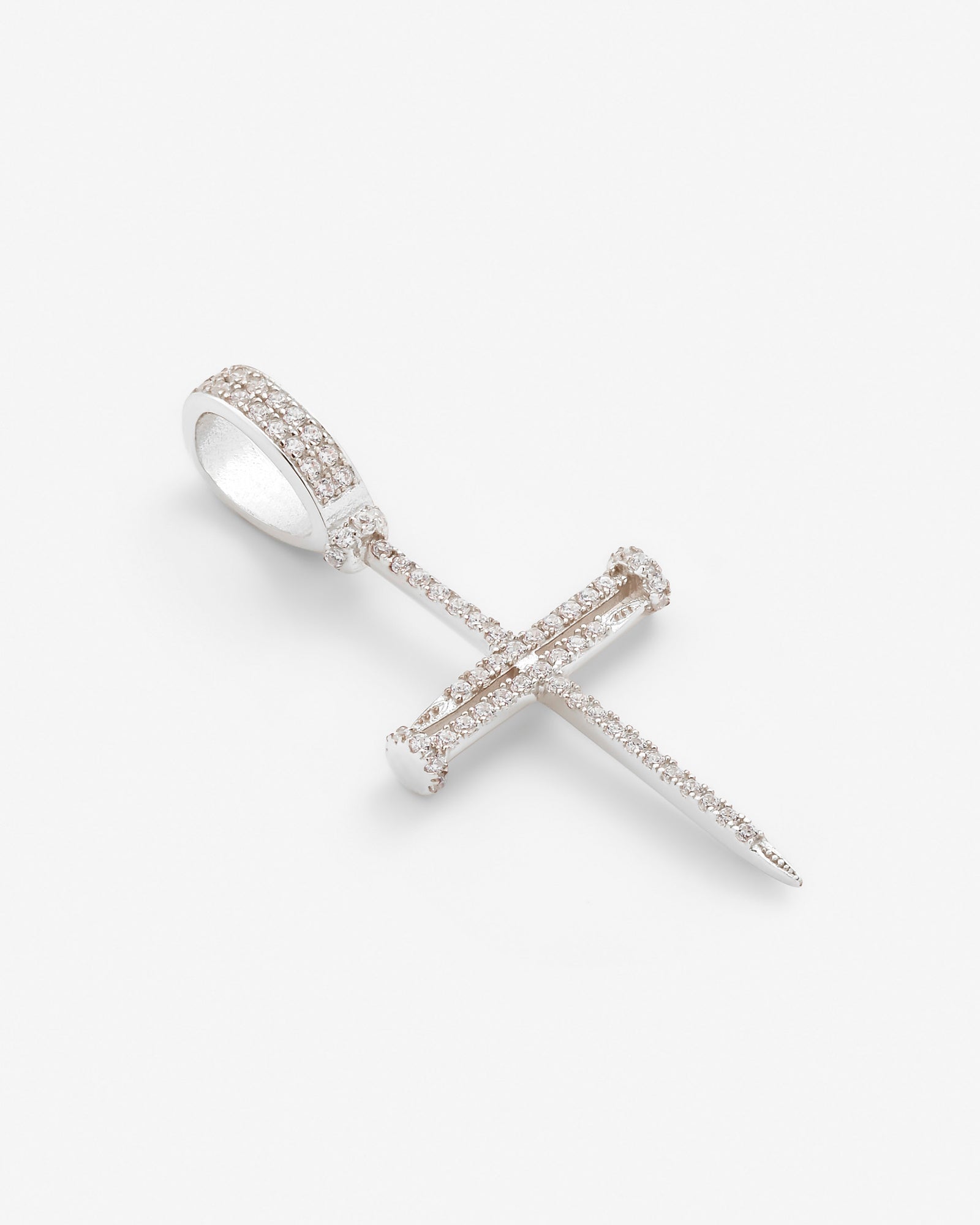 Iced Nail Cross Pendant – Cernucci