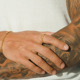Plain Cuban Ring - Gold