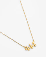 Angel Number 444 Necklace - Gold