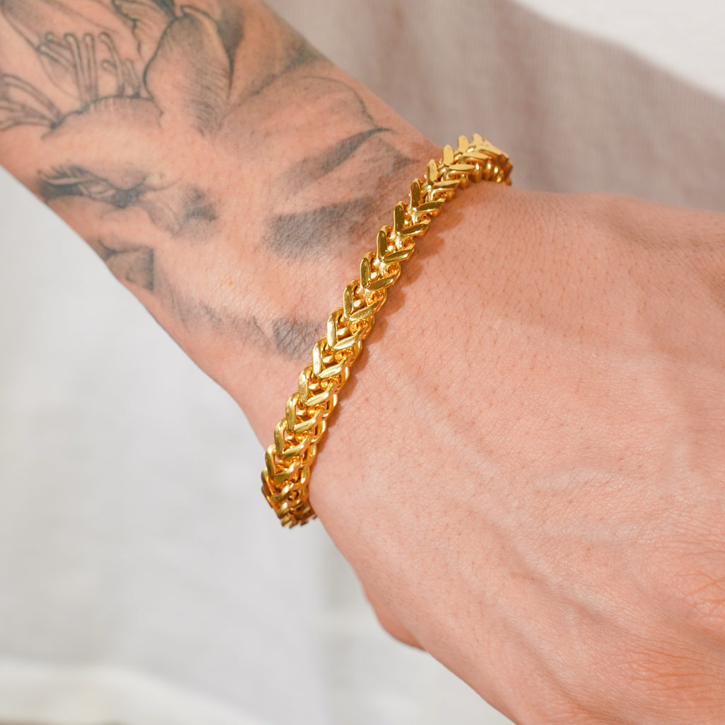 10KT Gold Franco Bracelet 002 – Bijoux Luxo