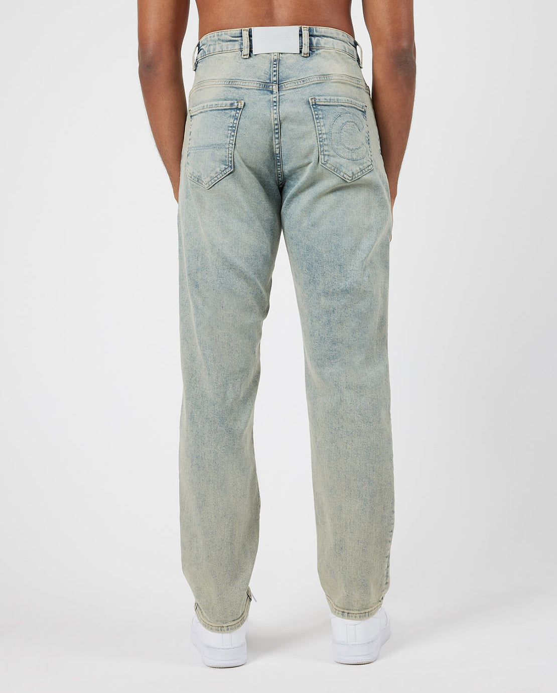 Straight Leg Jeans - Vintage Blau