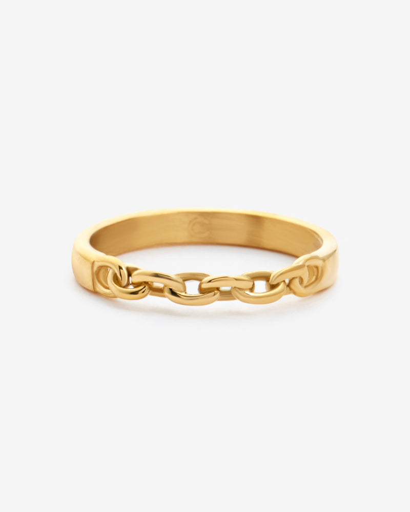 Chain Link Ring - Gold
