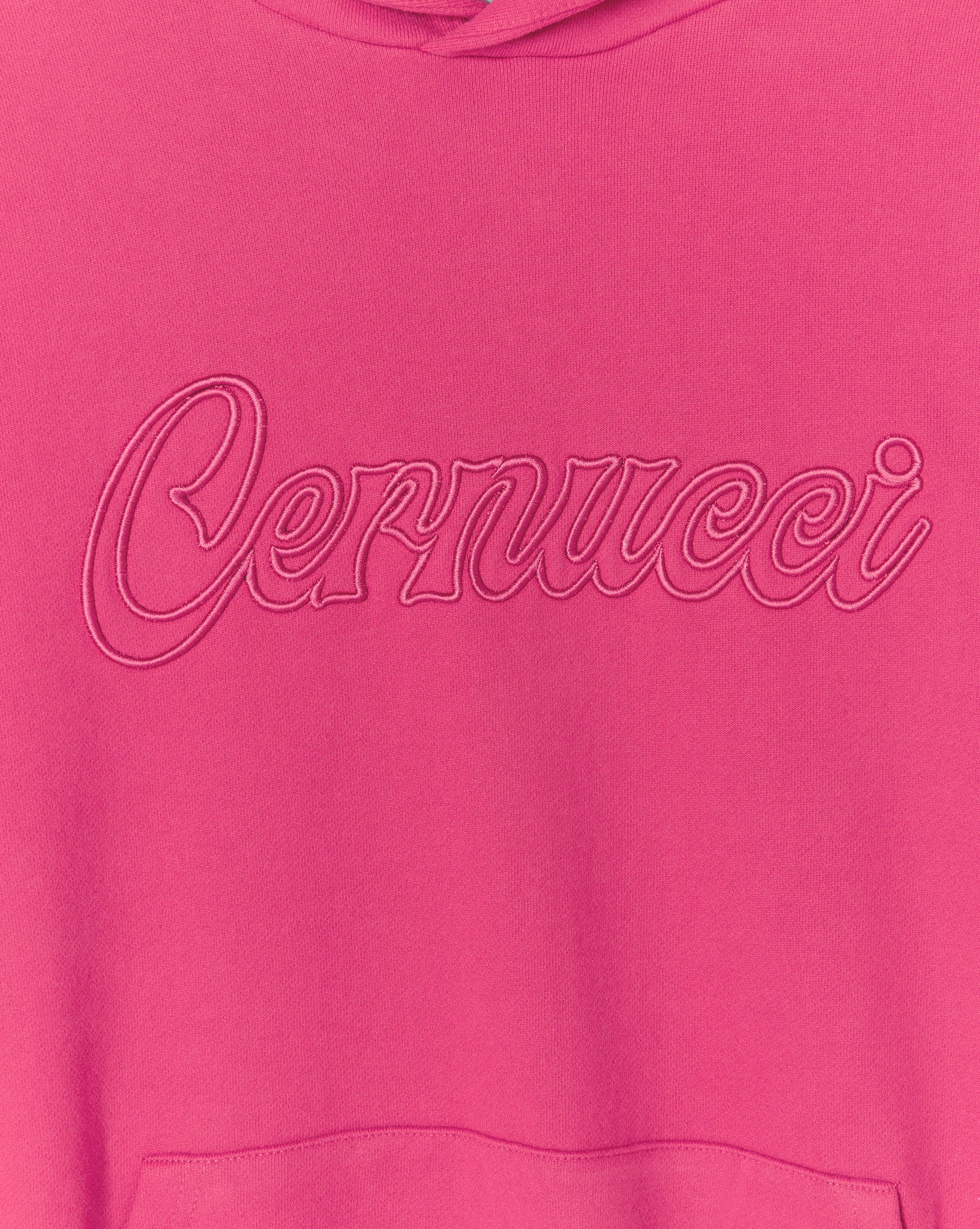 Cernucci Bestickter Hoodie - Rosa