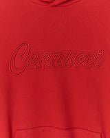 Cernucci Embroidered Hoodie - Red