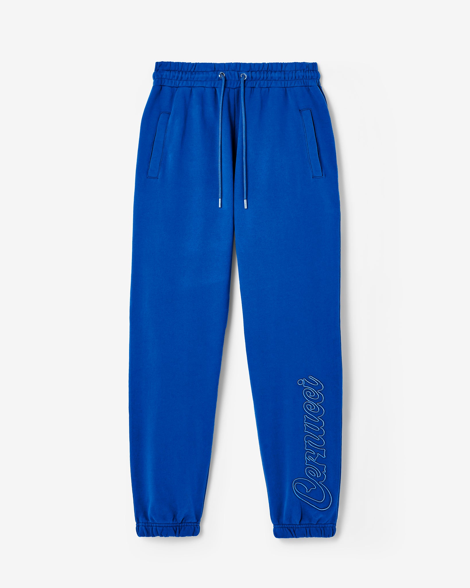 Cernucci – Jogginghose mit Stickerei – Kobaltblau