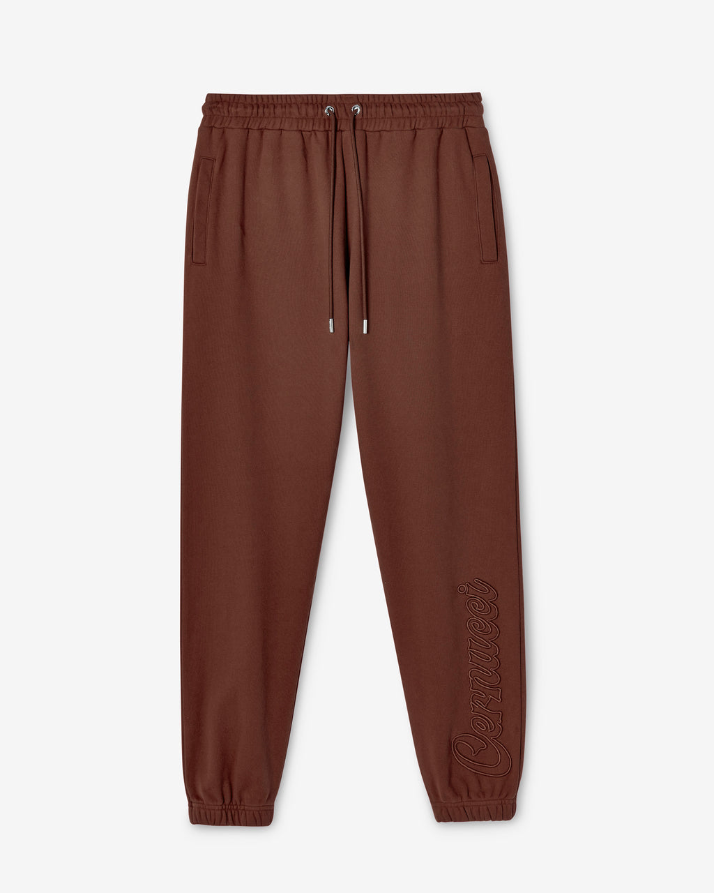 Cernucci Embroidered Jogger Chocolate